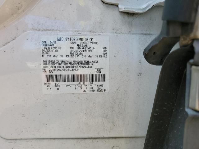 2LMTJ6LR8GBL20621 - 2016 LINCOLN MKX RESERVE 白色 照片 14