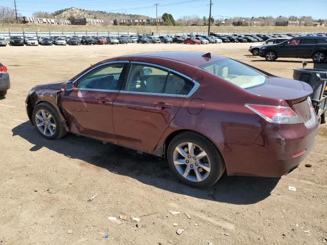 19UUA8F52DA003919 - 2013 ACURA TL TECH MAROON photo 2