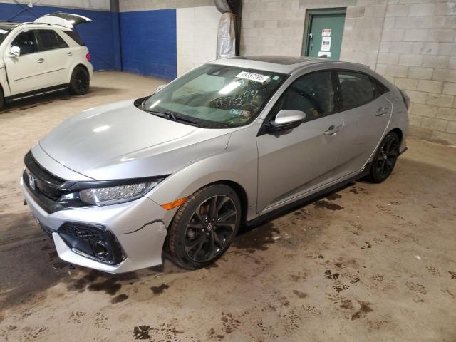 SHHFK7H97HU417398 - 2017 HONDA CIVIC SPORT TOURING SILVER photo 1