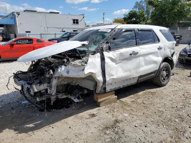 1FM5K8AR2EGA18912 - 2014 FORD EXPLORER POLICE INTERCEPTOR أبيض صورة 1