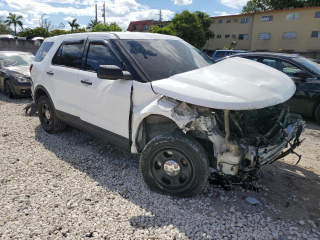 1FM5K8AR2EGA18912 - 2014 FORD EXPLORER POLICE INTERCEPTOR أبيض صورة 4