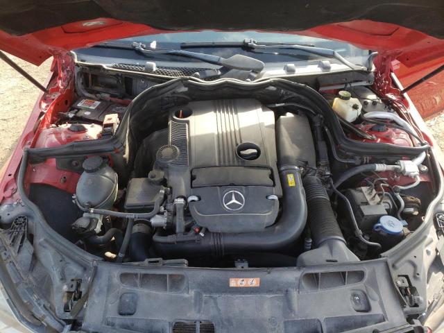 WDDGF4HBXDR248306 - 2013 MERCEDES-BENZ C 250 RED photo 11