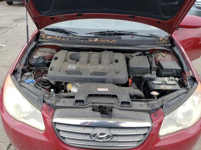 KMHDU46D17U130178 - 2007 HYUNDAI ELANTRA GLS RED photo 11