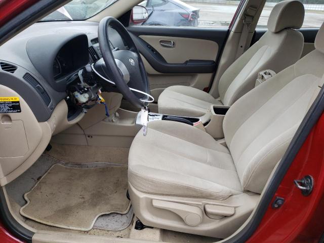 KMHDU46D17U130178 - 2007 HYUNDAI ELANTRA GLS RED photo 7