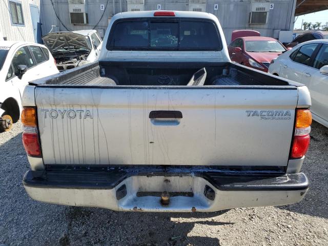 5TEGM92N64Z395274 - 2004 TOYOTA TACOMA DOUBLE CAB PRERUNNER SILVER photo 6