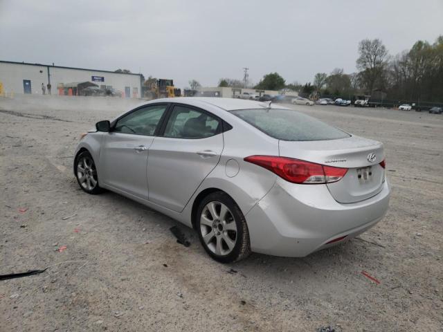 KMHDH4AE3DU521185 - 2013 HYUNDAI ELANTRA GLS SILVER photo 2