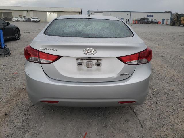 KMHDH4AE3DU521185 - 2013 HYUNDAI ELANTRA GLS SILVER photo 6