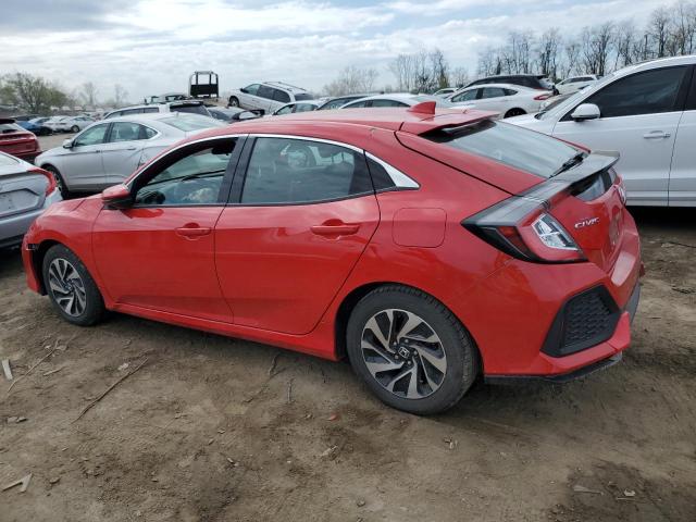 SHHFK7G25JU205299 - 2018 HONDA CIVIC LX RED photo 2