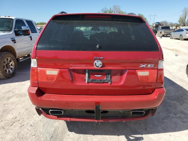 5UXFB93552LN79423 - 2002 BMW X5 4.6IS RED photo 6