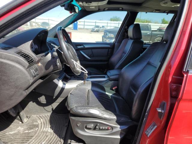 5UXFB93552LN79423 - 2002 BMW X5 4.6IS RED photo 7