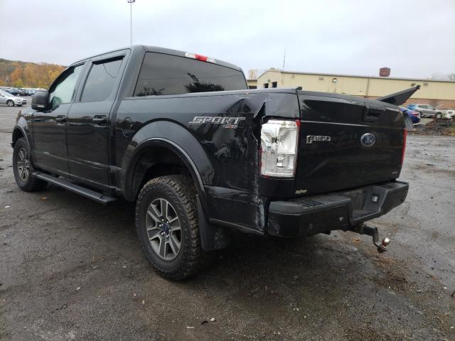 1FTEW1EF3GFB48819 - 2016 FORD F150 SUPERCREW BLACK photo 3