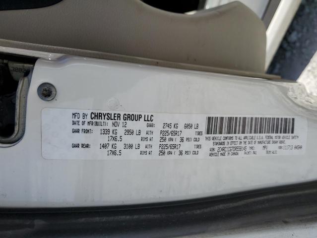 2C4RC1CG7DR558145 - 2013 CHRYSLER TOWN & COU TOURING L WHITE photo 14