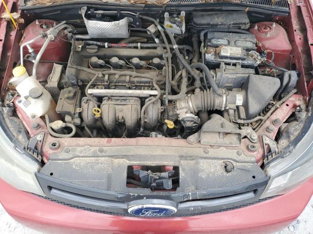 1FAHP3GN2AW184069 - 2010 FORD FOCUS SES RED photo 11