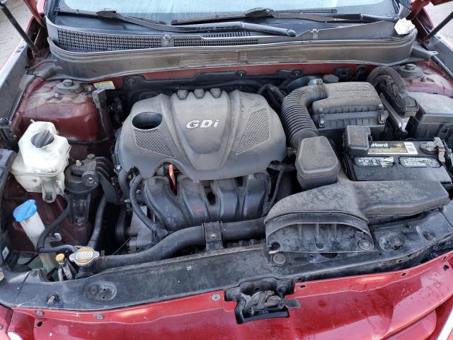 5NPEB4AC7DH540390 - 2013 HYUNDAI SONATA GLS RED photo 11