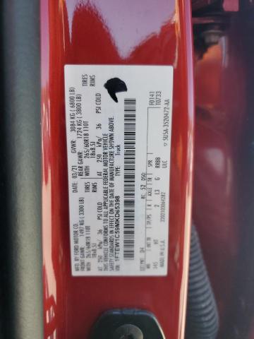 1FTEW1C59MKD65398 - 2021 FORD F150 SUPERCREW RED photo 12