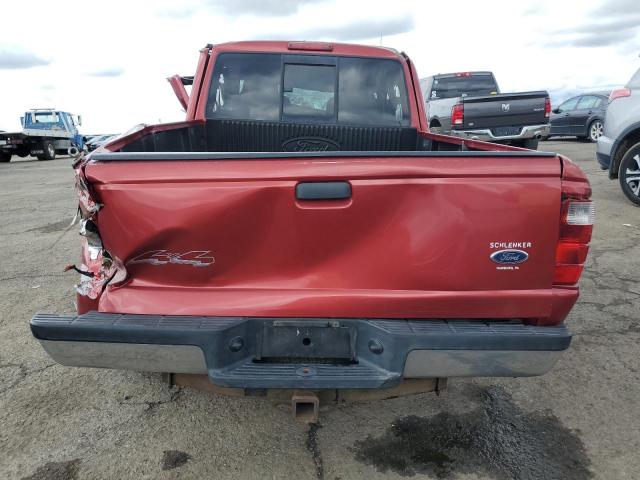 1FTZR45E54TA02906 - 2004 FORD RANGER SUPER CAB RED photo 6