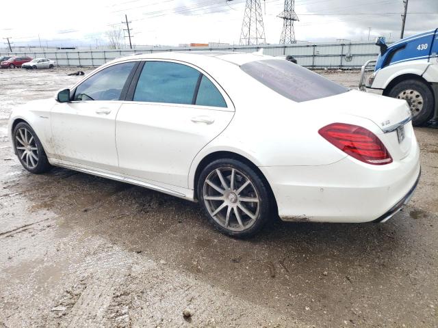 WDDUG7JB3FA103167 - 2015 MERCEDES-BENZ S 63 AMG WHITE photo 2