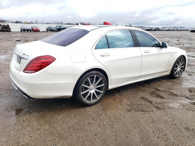 WDDUG7JB3FA103167 - 2015 MERCEDES-BENZ S 63 AMG WHITE photo 3