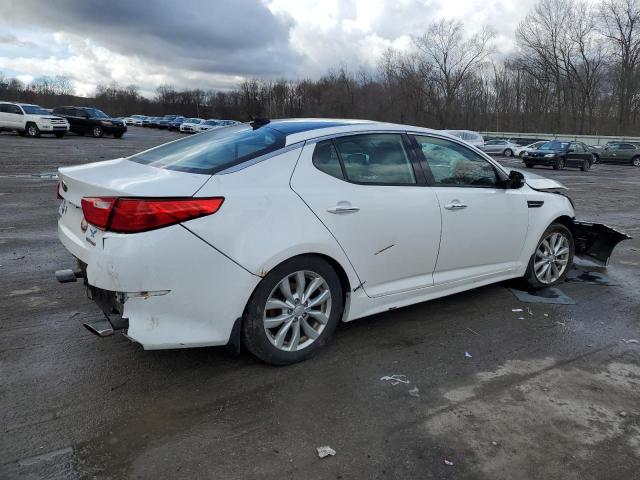 5XXGN4A72FG398127 - 2015 KIA OPTIMA EX WHITE photo 3