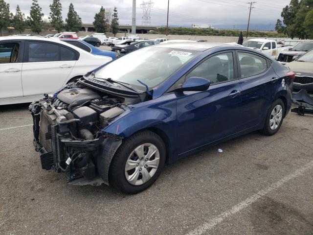 5NPDH4AE6GH693259 - 2016 HYUNDAI ELANTRA SE BLUE photo 1