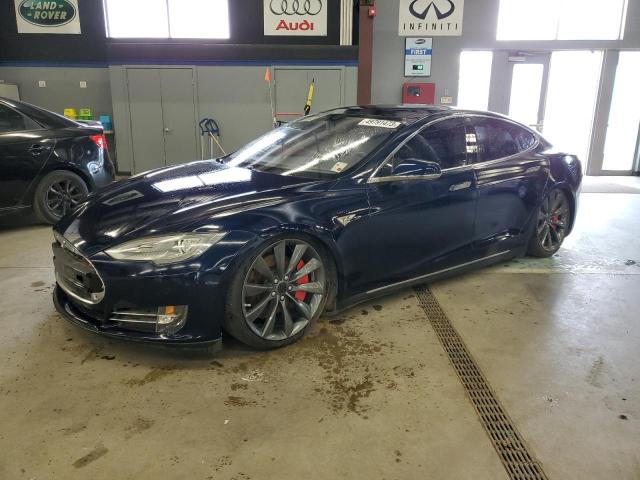 5YJSA1DPXDFP04300 - 2013 TESLA MODEL S Կապույտ լուսանկար 1