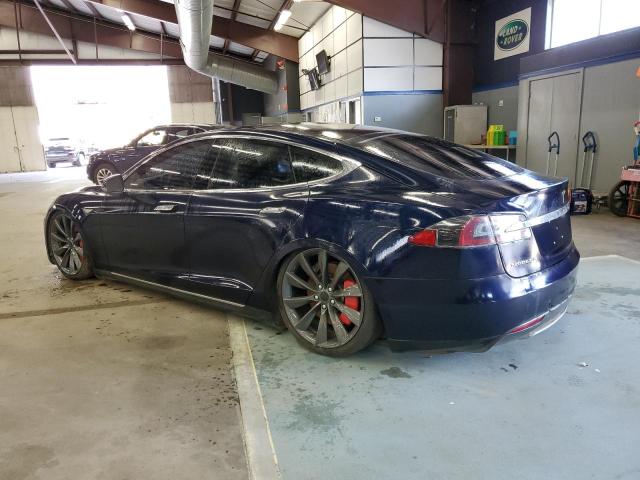 5YJSA1DPXDFP04300 - 2013 TESLA MODEL S Կապույտ լուսանկար 2