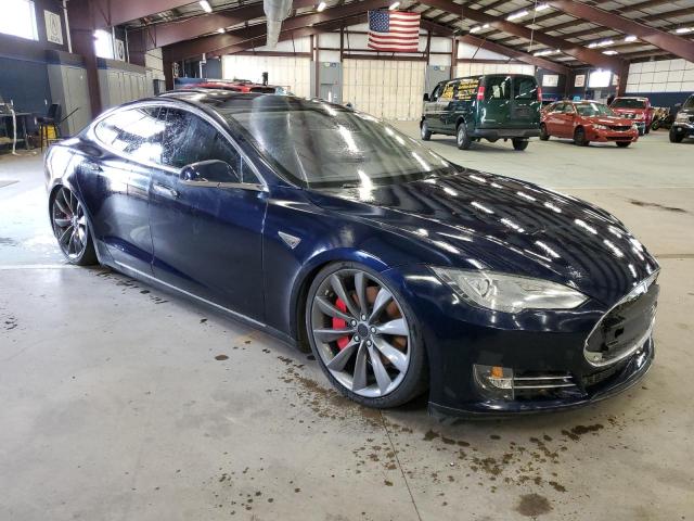 5YJSA1DPXDFP04300 - 2013 TESLA MODEL S Կապույտ լուսանկար 4
