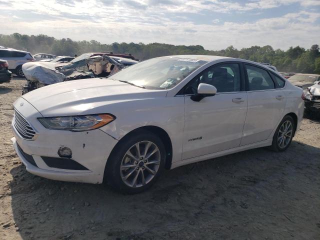 3FA6P0LU3HR385169 - 2017 FORD FUSION SE HYBRID WHITE photo 1