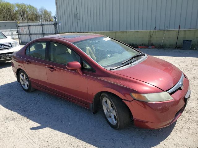 2HGFA16816H512513 - 2006 HONDA CIVIC EX RED photo 4