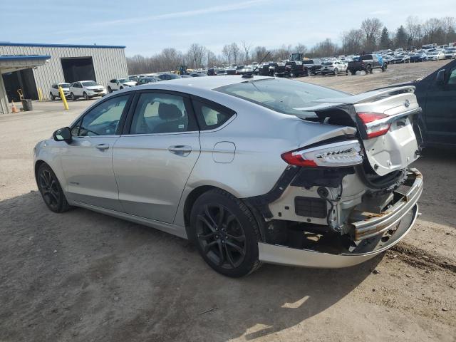 3FA6P0LU3JR128454 - 2018 FORD FUSION SE HYBRID SILVER photo 2