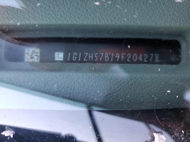 1G1ZH57B19F204278 - 2009 CHEVROLET MALIBU 1LT BLACK photo 12