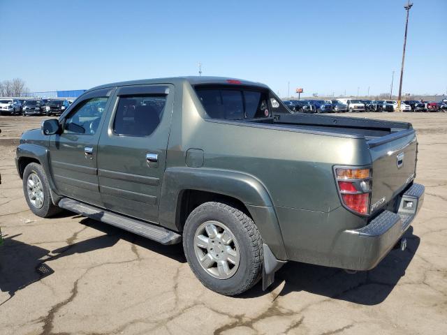 2HJYK165X6H502780 - 2006 HONDA RIDGELINE RTL GREEN photo 2