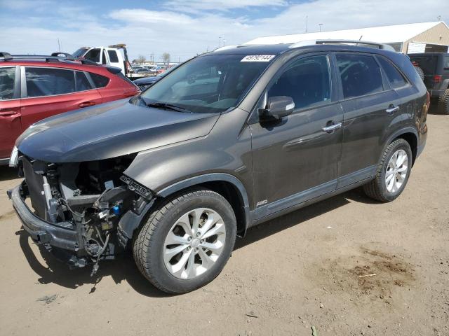 5XYKUDA7XFG621300 - 2015 KIA SORENTO EX GRAY photo 1