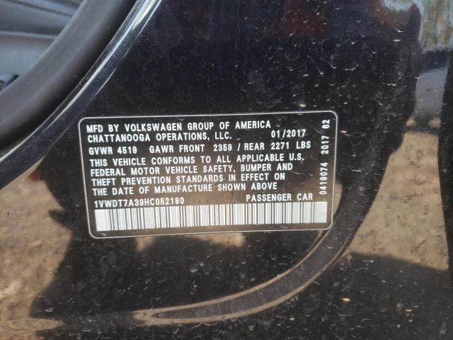 1VWDT7A39HC052180 - 2017 VOLKSWAGEN PASSAT R-LINE Qara foto 12