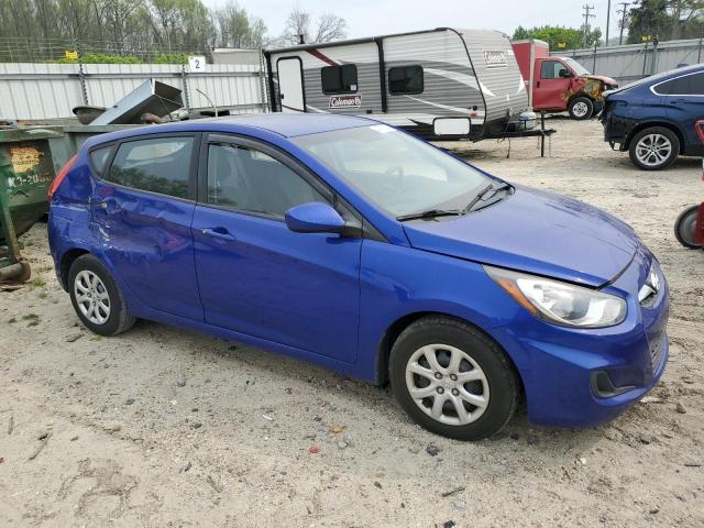 KMHCT5AE8EU159405 - 2014 HYUNDAI ACCENT GLS BLUE photo 4