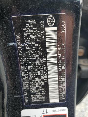 4T1BK1EBXEU130169 - 2014 TOYOTA AVALON BASE 黑色 照片 13