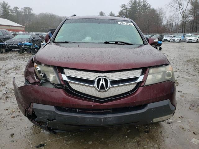 2HNYD28287H504644 - 2007 ACURA MDX BURGUNDY photo 5