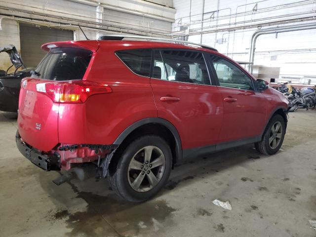 2T3RFREV7FW293348 - 2015 TOYOTA RAV4 XLE RED photo 3