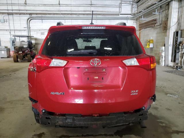 2T3RFREV7FW293348 - 2015 TOYOTA RAV4 XLE RED photo 6