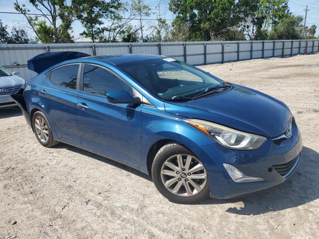 KMHDH4AE1GU622214 - 2016 HYUNDAI ELANTRA SE BLUE photo 4