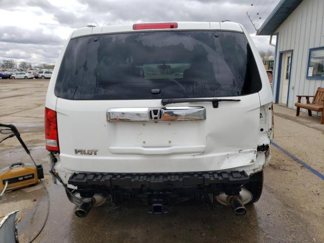 5FNYF3H57CB011361 - 2012 HONDA PILOT EXL WHITE photo 6