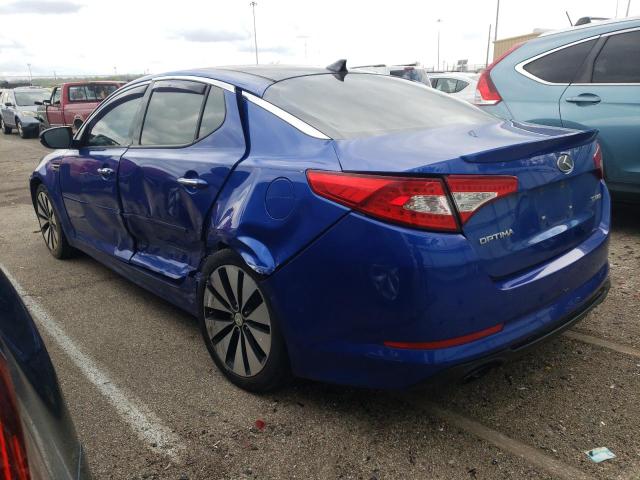 5XXGR4A69CG061557 - 2012 KIA OPTIMA SX BLUE photo 2