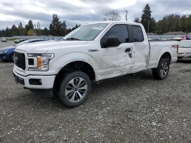 1FTEX1EP4KKE22972 - 2019 FORD F150 SUPER CAB WHITE photo 1