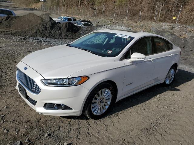 3FA6P0LU1DR335963 - 2013 FORD FUSION SE HYBRID WHITE photo 1