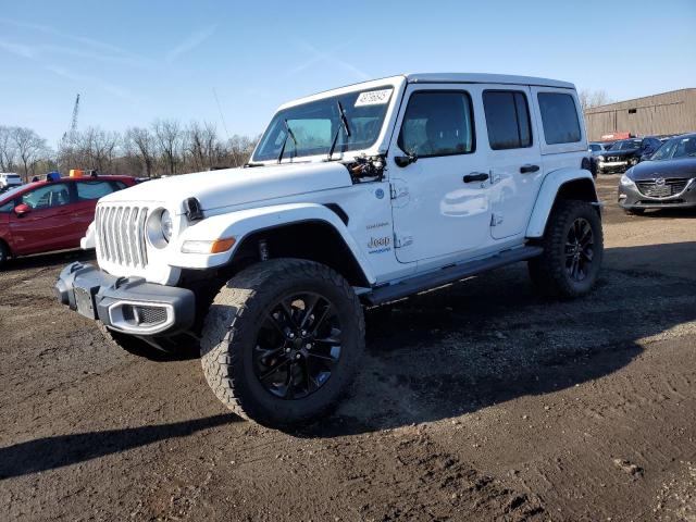 1C4JJXP64MW762819 - 2021 JEEP WRANGLER U SAHARA 4XE WHITE photo 1