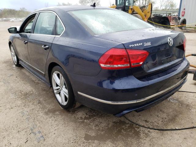 1VWCM7A35FC073114 - 2015 VOLKSWAGEN PASSAT SEL BLUE photo 2