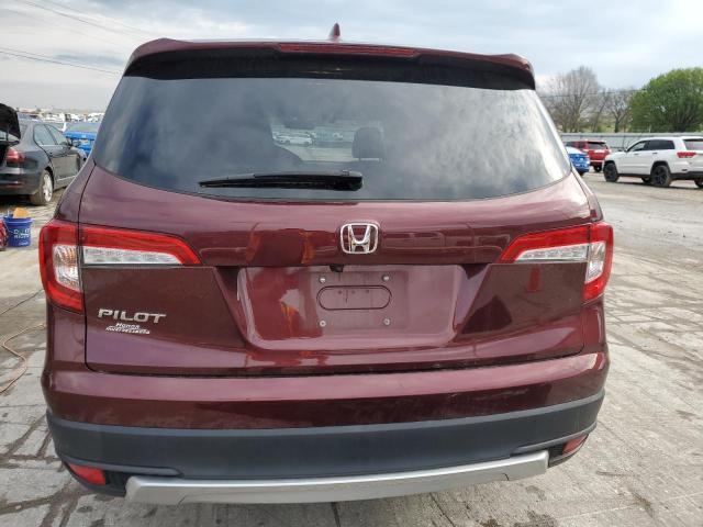 5FNYF5H38MB019576 - 2021 HONDA PILOT EX MAROON photo 6