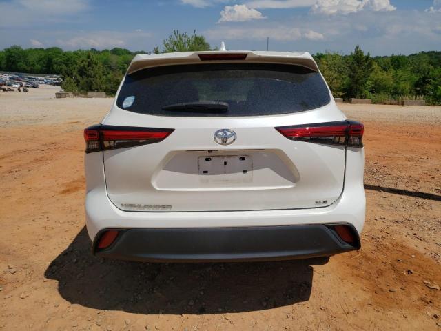 5TDGZRAH5MS041918 - 2021 TOYOTA HIGHLANDER XLE WHITE photo 6