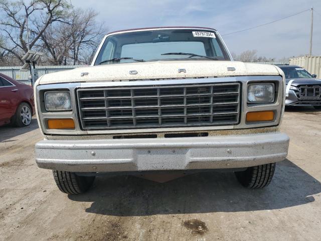 1FTCF10EXBPA22451 - 1981 FORD F100 WHITE photo 5