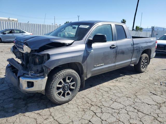 5TFUY5F11EX399250 - 2014 TOYOTA TUNDRA DOUBLE CAB SR/SR5 GRAY photo 1